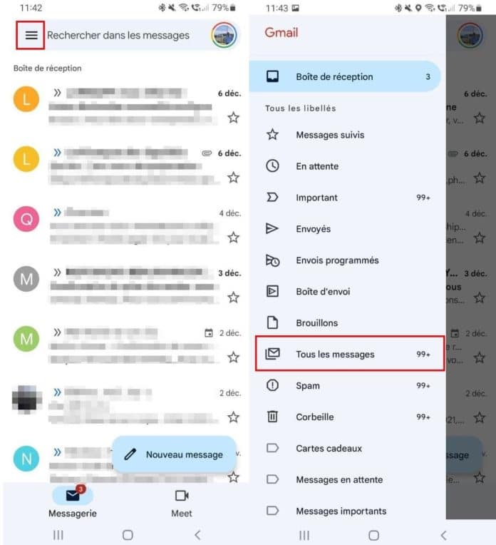 Où se trouvent les archives dans Gmail ?
