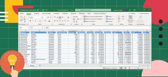 Atteindre la dernière ligne/colonne d’un tableau Excel