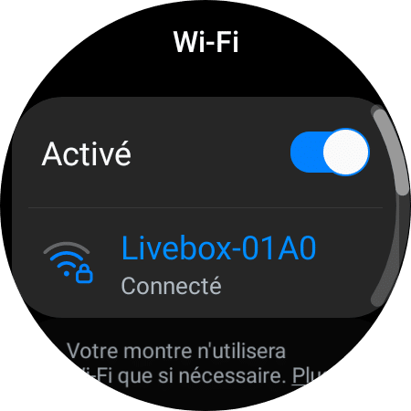 Comment activer le Wi-Fi sur une Galaxy Watch 4 ?