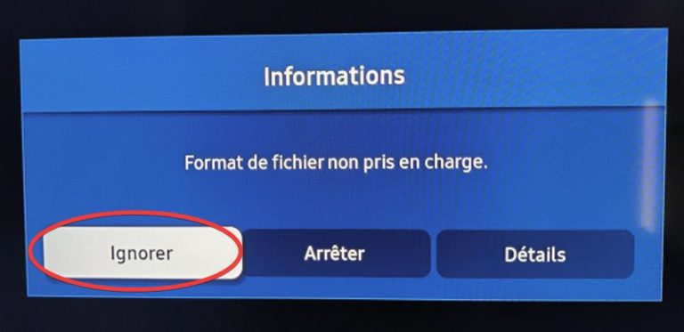 NAVIGATEUR NON PRIS EN CHARGE visual data 2
