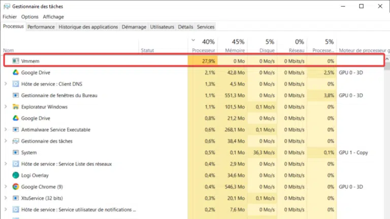 Wmmem : à quoi sert ce processus ?