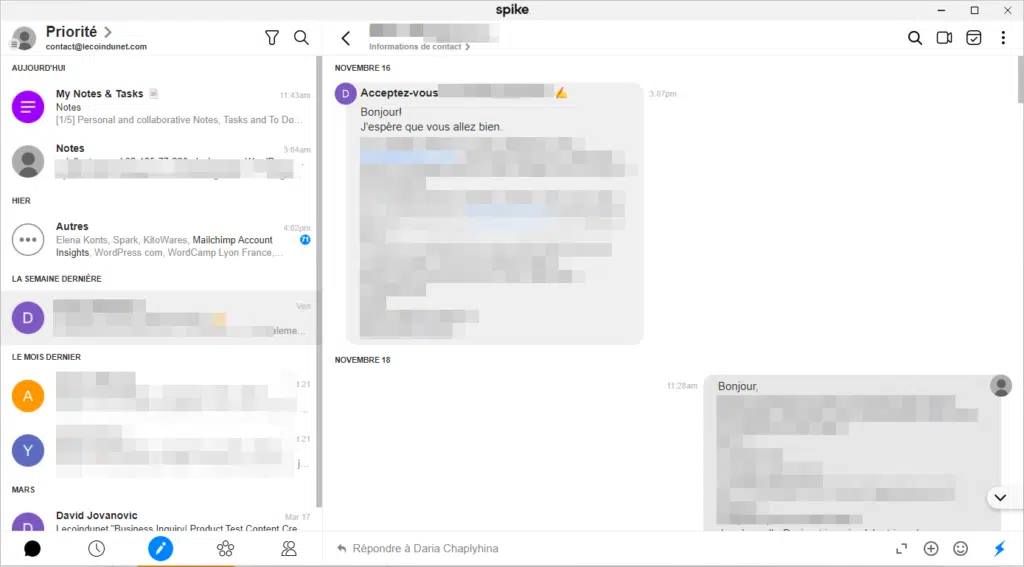 Spike : client de messagerie (Freemium)
