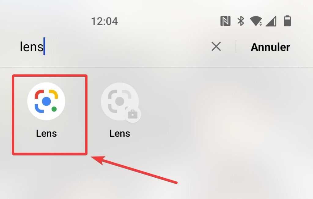 Ouvrir Google Lens