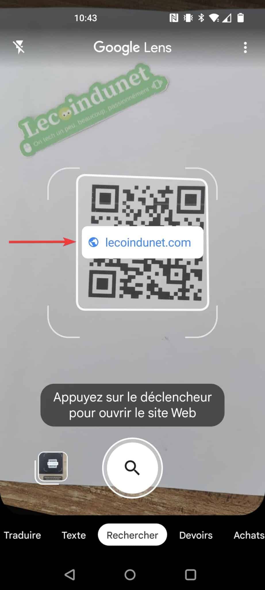 Scanner un QR code sans installer d'application