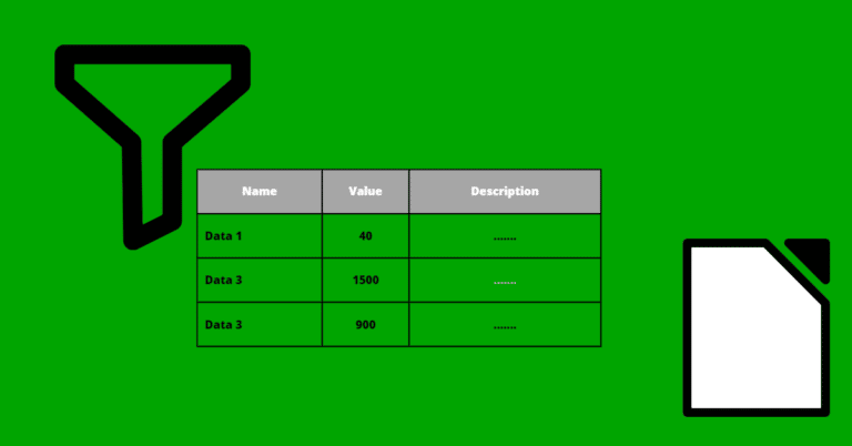 Comment filtrer un tableau LibreOffice ?