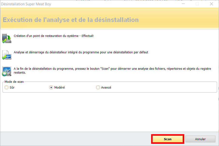 Désinstaller application avec Revo Uninstaller