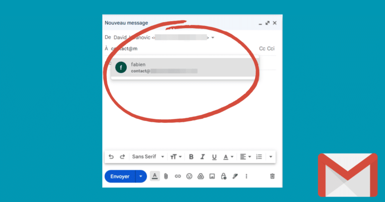 Supprimer une adresse email suggérée par Gmail