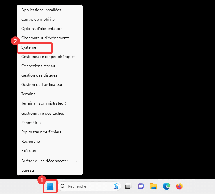 Accéder aux informations systèmes depuis Windows 11