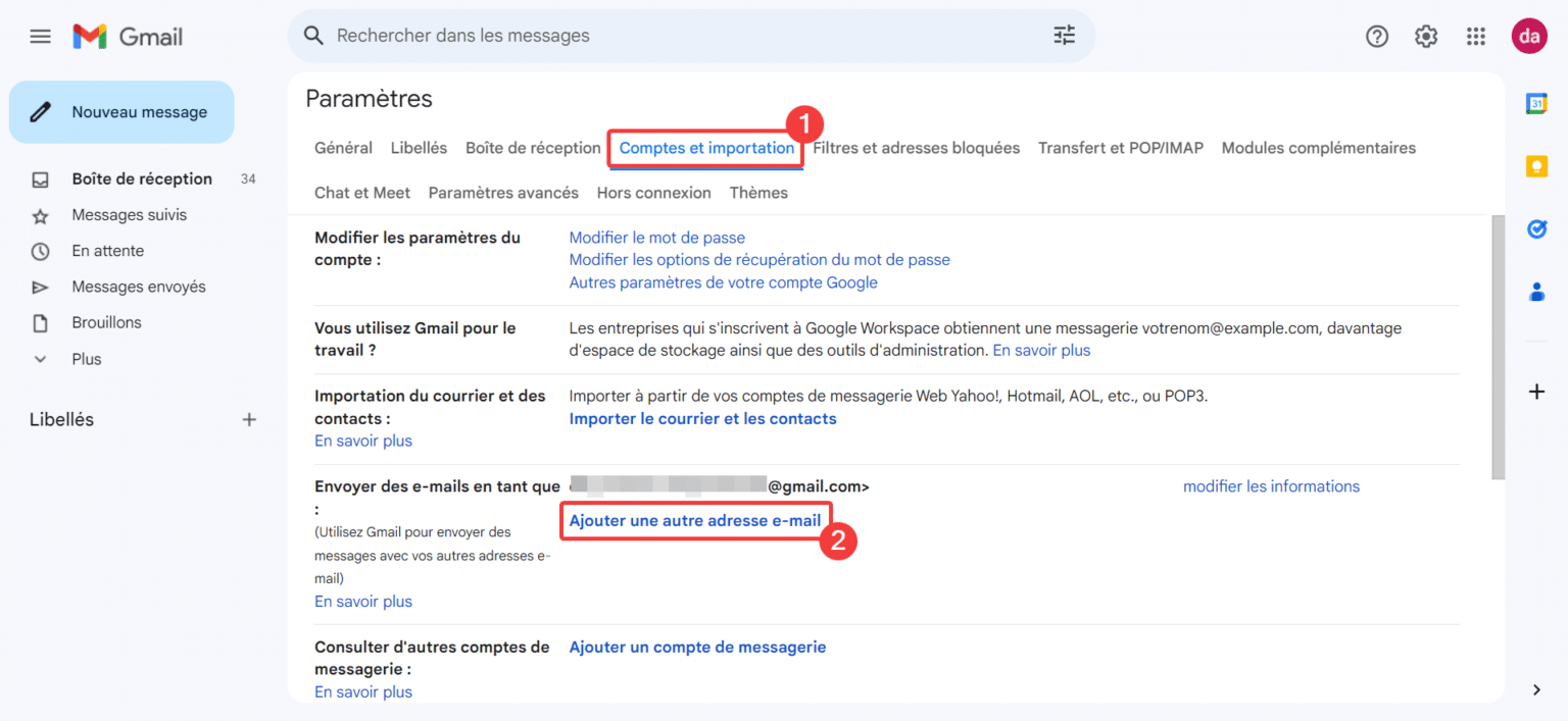 Comment modifier votre adresse Gmail ? - Lecoindunet