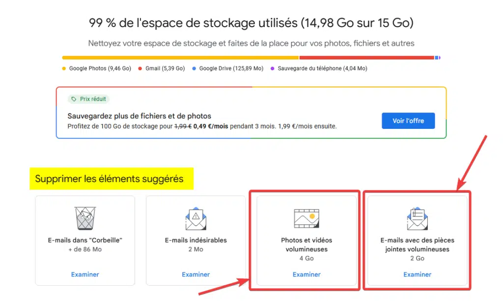 Espace De Stockage Plein Sur Gmail Faire De Place Rapidement Espace De Stockage Plein Sur Gmail Faire De Place Rapidement