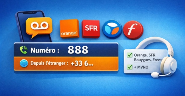 Numéro répondeur : liste complète 2026 (Orange, SFR, Free, Bouygues…)
