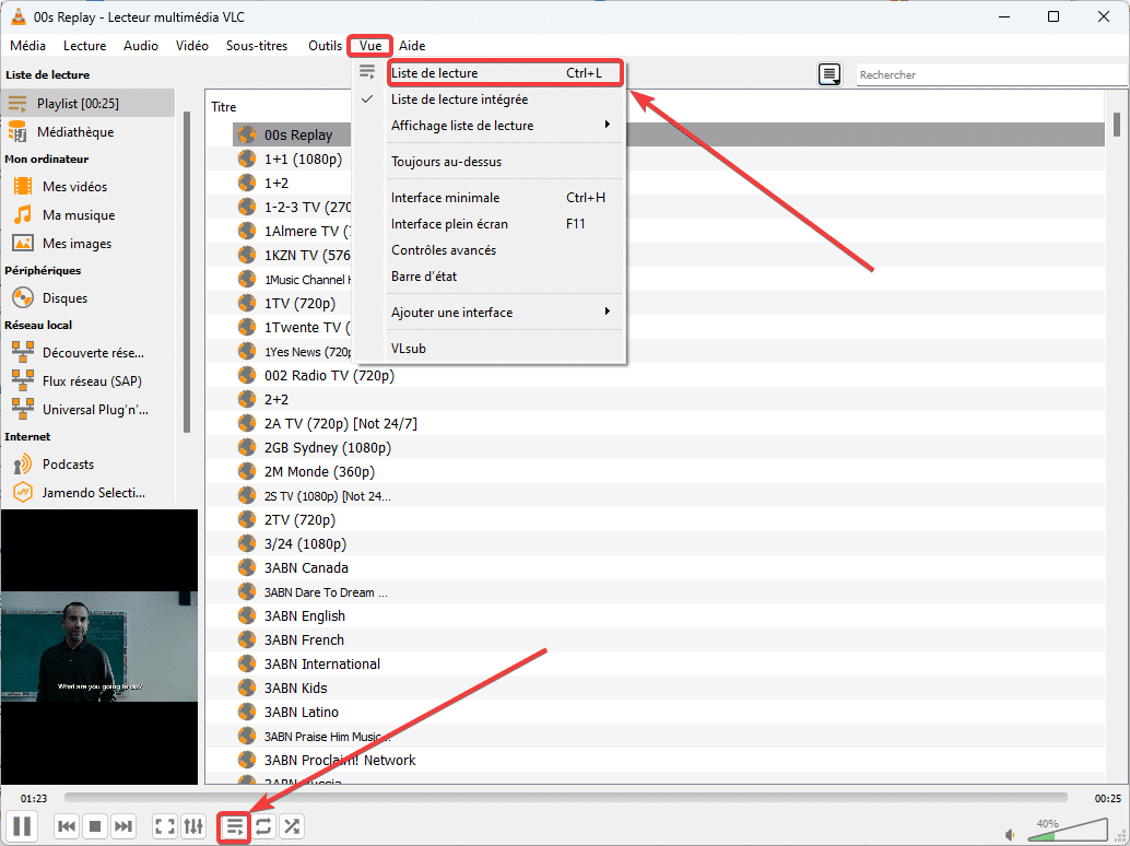 Lire un fichier IPTV m3u avec VLC media player - Lecoindunet