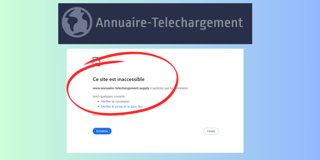 Annuaire-Telechargement inaccessible : quelles solutions pour y accéder