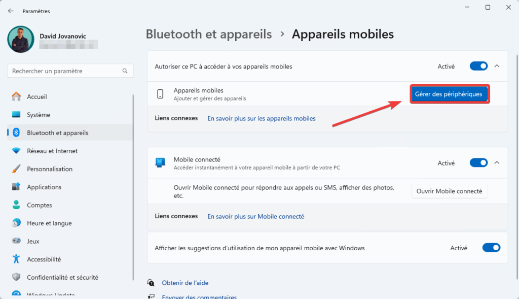 Windows 11 Gérer des périphériques