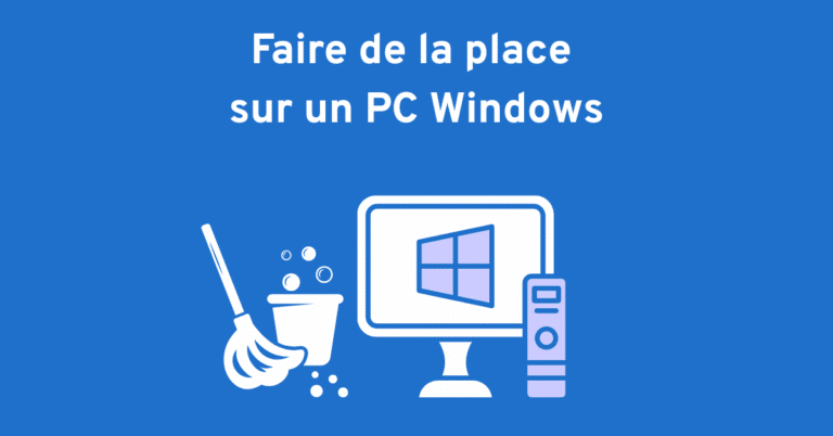 faire de la place pc windows