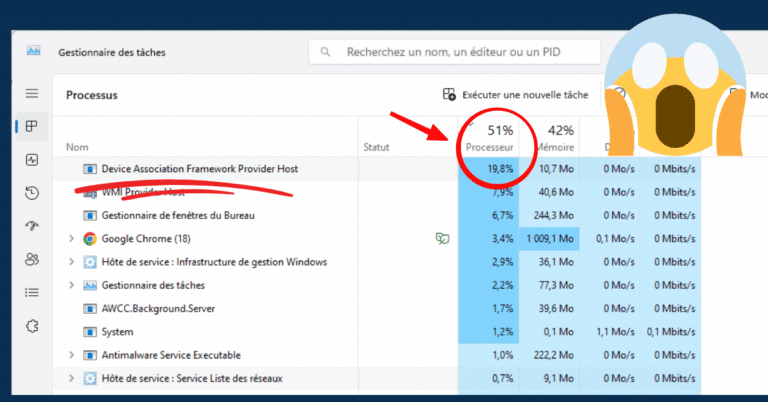 Device Association Framework Provider Host (dasHost.exe) : c’est quoi et faut-il s’en inquiéter