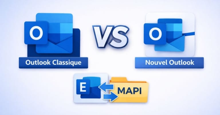 Comparaison entre Outlook classique et le nouvel Outlook pour une messagerie Exchange