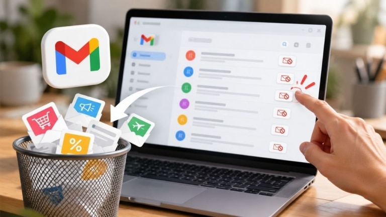 Cette astuce Gmail permet en quelques clics de nettoyer tous vos abonnements